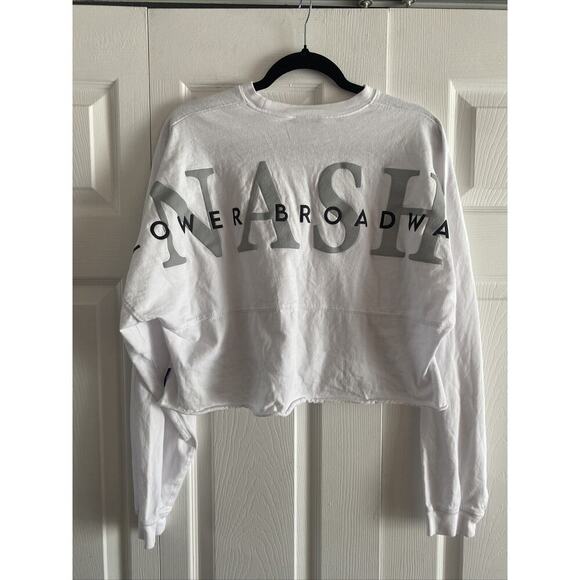 Spirit Jersey Women's Medium White‎ Crop Nash Lower Broadway - Picture 1 of 5